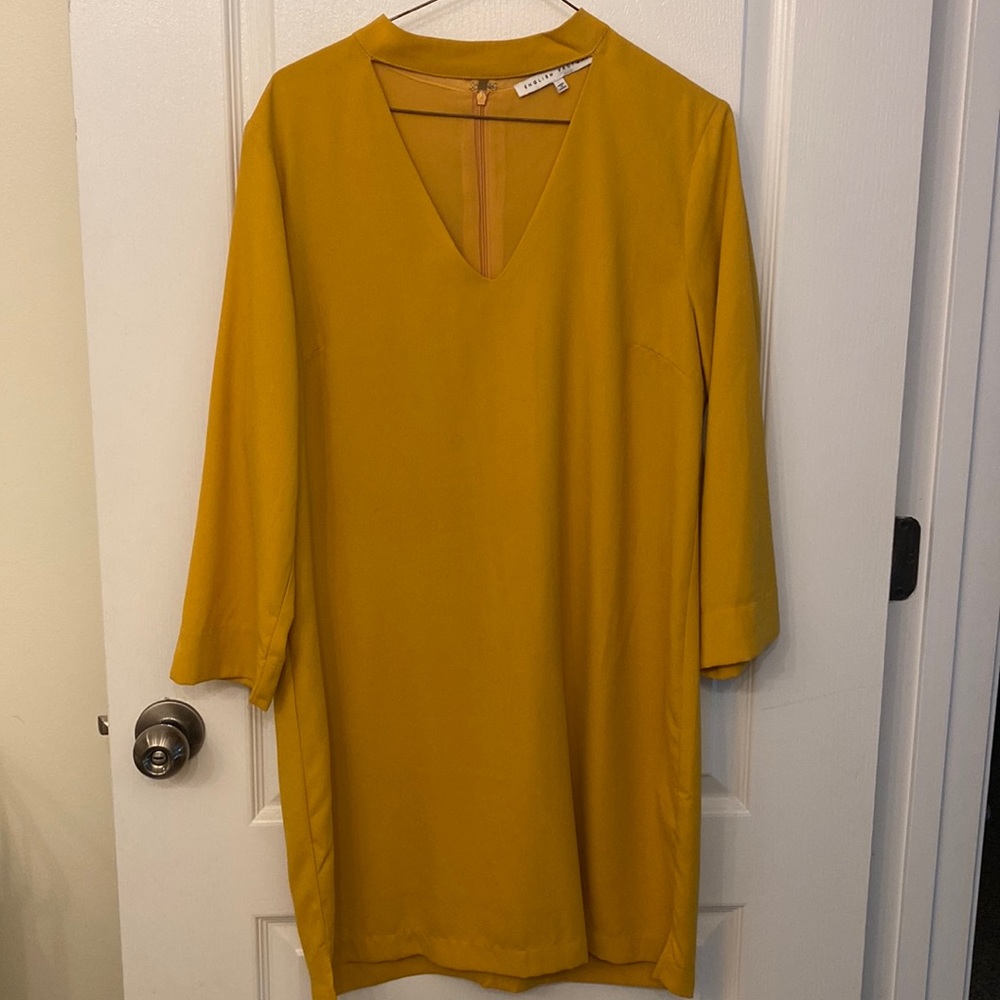 English factory Mustard yellow dress